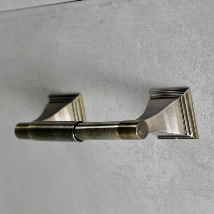 Kingston Tulare BAHK61212478AB - Monarch 5-Piece 18-Inch and 24-Inch Towel Bars Bathroom Accessory Set, Antique Brass