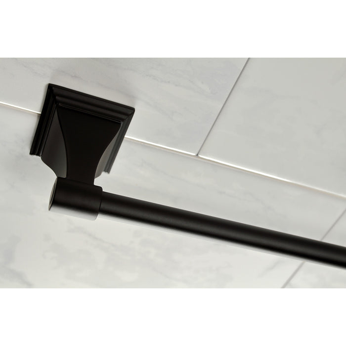 Monarch BAHK61212478K 5-Piece 18-Inch and 24-Inch Towel Bars Bathroom Accessory Set, Matte Black