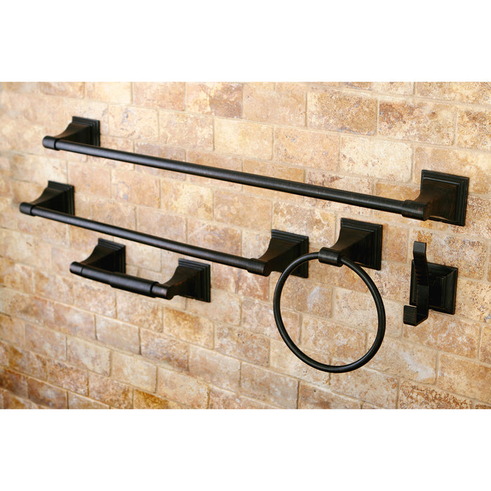 Monarch BAHK61212478ORB 5-Piece 18-Inch and 24-Inch Towel Bars Bathroom Accessory Set, Oil Rubbed Bronze