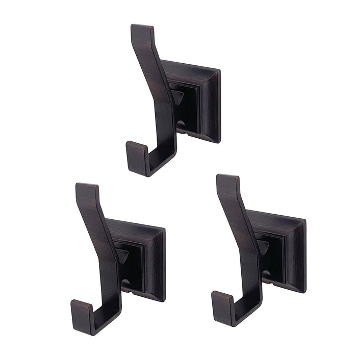 Kingston Tulare BAHK6127ORB - Monarch 3-Piece Robe Hook, Oil Rubbed Bronze
