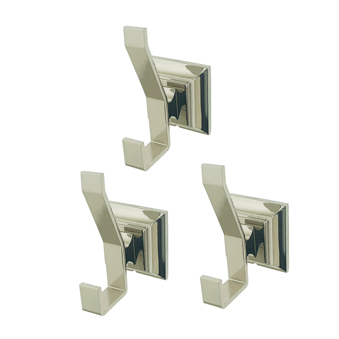Kingston Tulare BAHK6127PN - Monarch 3-Piece Robe Hook, Polished Nickel