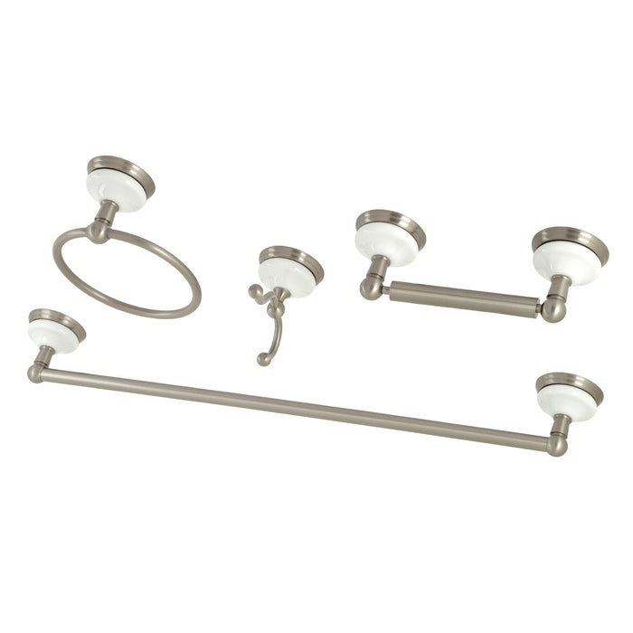 Victorian BAK1111478SN 4-Piece 24-Inch Towel Bar Bathroom Accessory Set, Brushed Nickel
