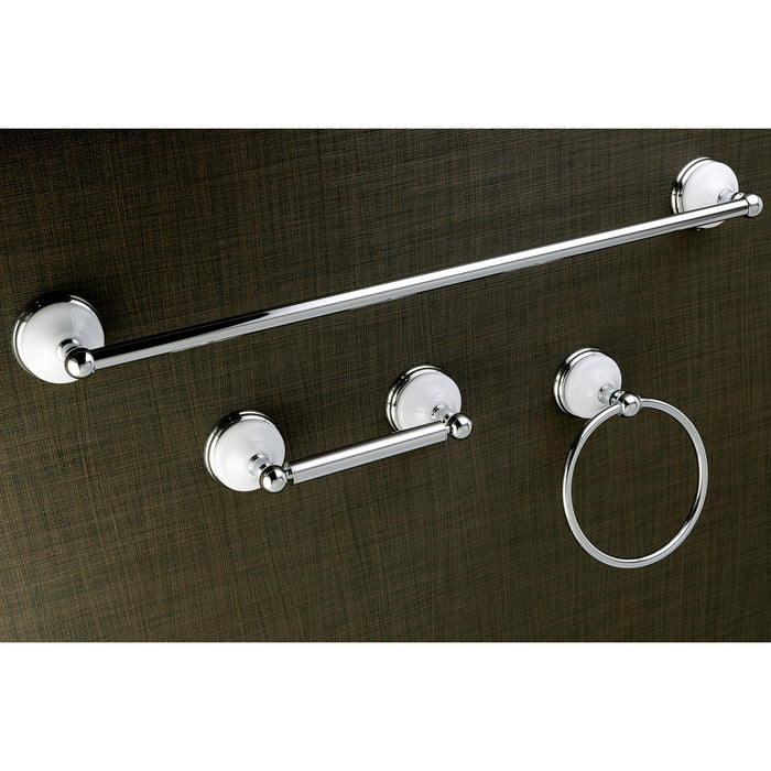 Victorian BAK111148C 3-Piece 24-Inch Towel Bar Bathroom Accessory Set, Polished Chrome