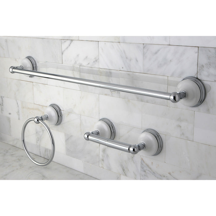 Victorian BAK111148C 3-Piece 24-Inch Towel Bar Bathroom Accessory Set, Polished Chrome