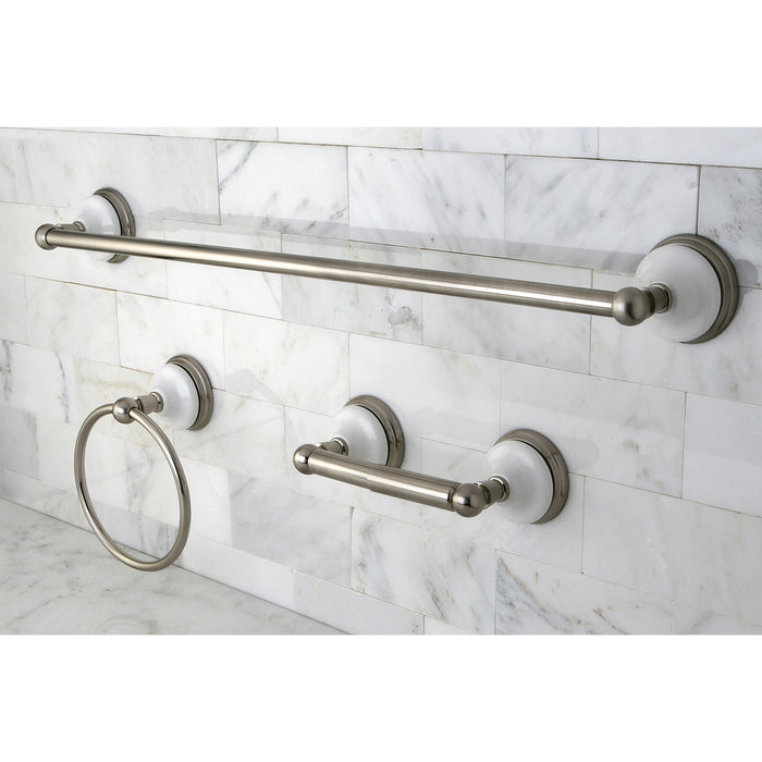 Victorian BAK111148SN 3-Piece 24-Inch Towel Bar Bathroom Accessory Set, Brushed Nickel