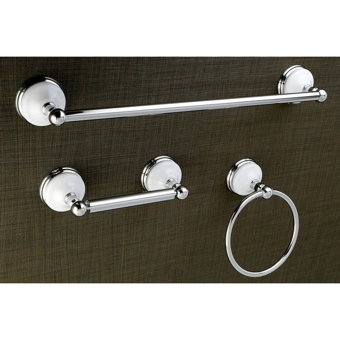 Victorian BAK111248C 3-Piece 18-Inch Towel Bar Bathroom Accessory Set, Polished Chrome
