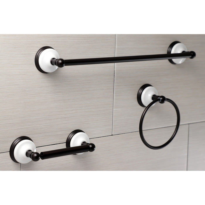 Kingston Heirloom BAK111248ORB - Victorian 3-Piece 18-Inch Towel Bar Bathroom Accessory Set, Oil Rubbed Bronze