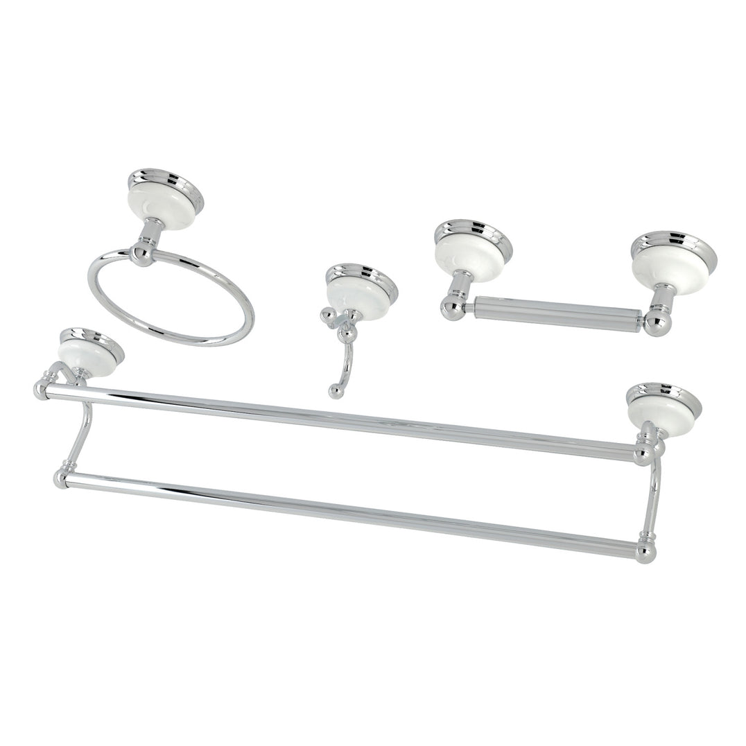 Victorian BAK1113478C 4-Piece 24-Inch Dual Towel Bar Bathroom Accessory Set - Thumbnail 2