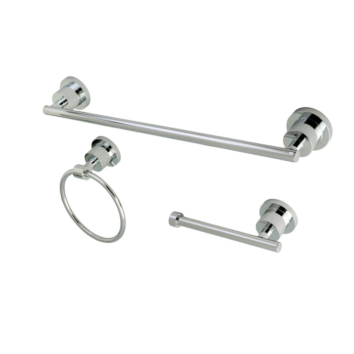Kingston Sona BAK821248C - Concord 3-Piece 18-Inch Towel Bar Bathroom Accessory Set, Polished Chrome