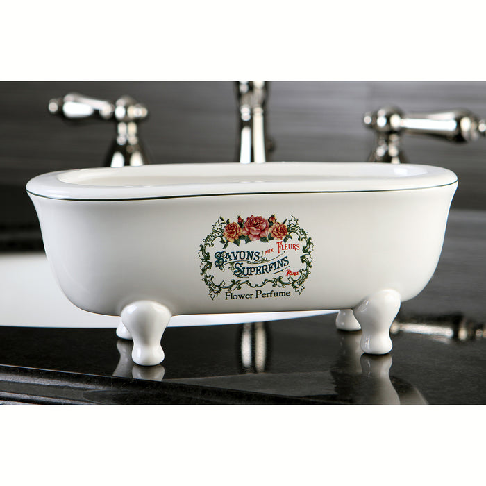 Kingston Heirloom BATUBDEW - Savons Superfins 7-3/4 Inch Mini Tub, White