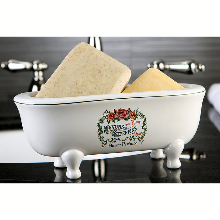 Kingston Heirloom BATUBDEW - Savons Superfins 7-3/4 Inch Mini Tub, White