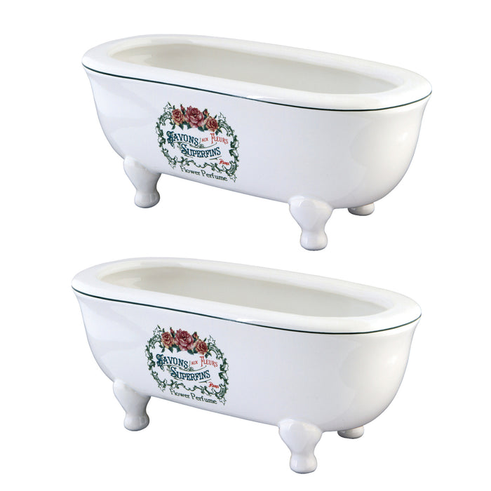 Kingston Heirloom BATUBDEWD 7-3/4-Inch Mini Tub (2-Pieces), White
