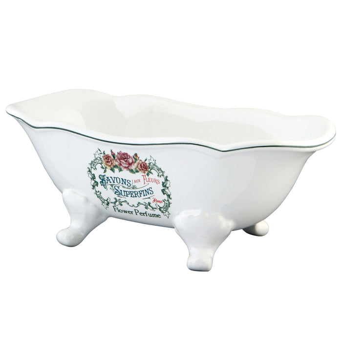 Kingston Heirloom BATUBFLW - Savons Superfins 7-9/16-Inch Mini Tub, White