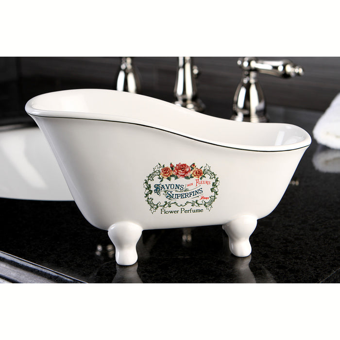 Kingston Heirloom BATUBSRW - Savons Superfins 8-1/16-Inch Mini Tub, White
