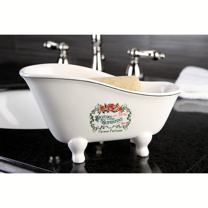 Kingston Heirloom BATUBSRW - Savons Superfins 8-1/16-Inch Mini Tub, White