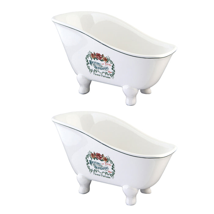 Kingston Heirloom BATUBSRWD 8-1/16-Inch Mini Tub (2-Pieces), White
