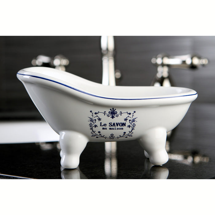 Kingston Heirloom BATUBSSW - Le Savon 5-11/16-Inch Mini Tub, White
