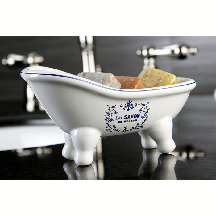 Kingston Heirloom BATUBSSW - Le Savon 5-11/16-Inch Mini Tub, White