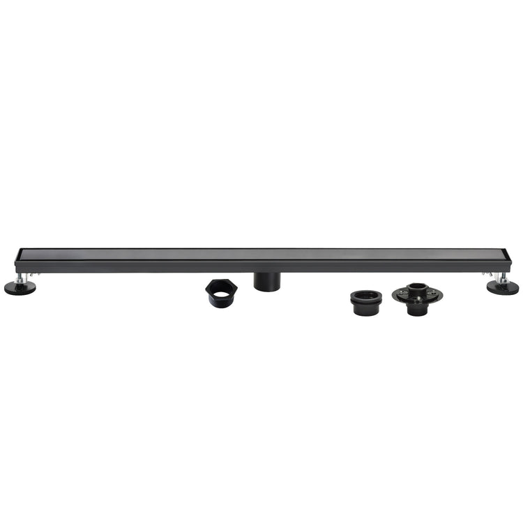 thumbnail image 2 of 12 Inch Offset Linear Shower Drain Matte Botswana 2 of 14