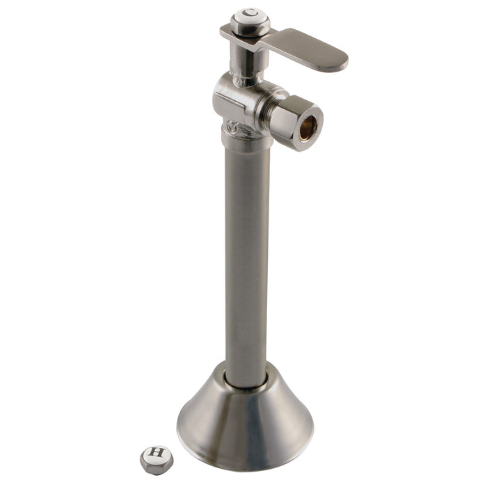 Kingston Sona CA8320BN - Whitaker 1/2-Inch Sweat x 3/8-Inch O.D. Comp Angle Shut-Off Valve with 5-Inch Extension, Brushed Nickel