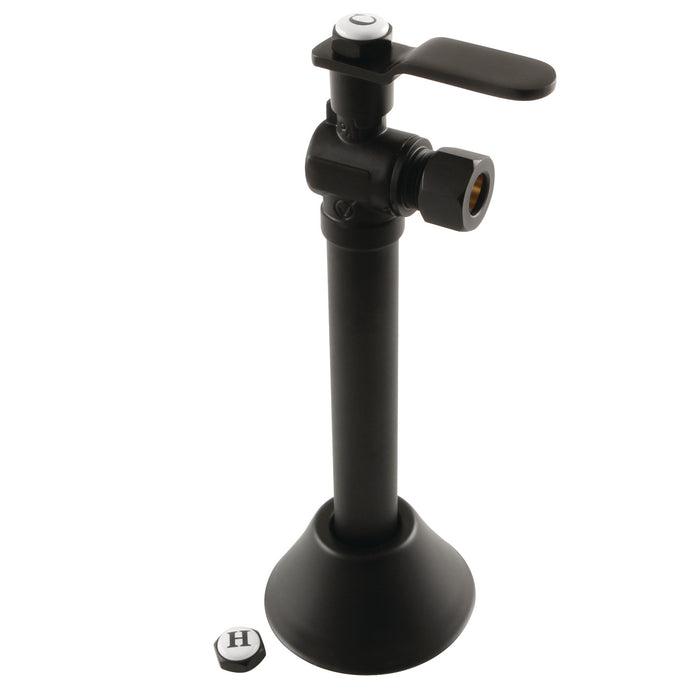 Kingston Sona CA8320MB - Whitaker 1/2-Inch Sweat x 3/8-Inch O.D. Comp Angle Shut-Off Valve with 5-Inch Extension, Matte Black