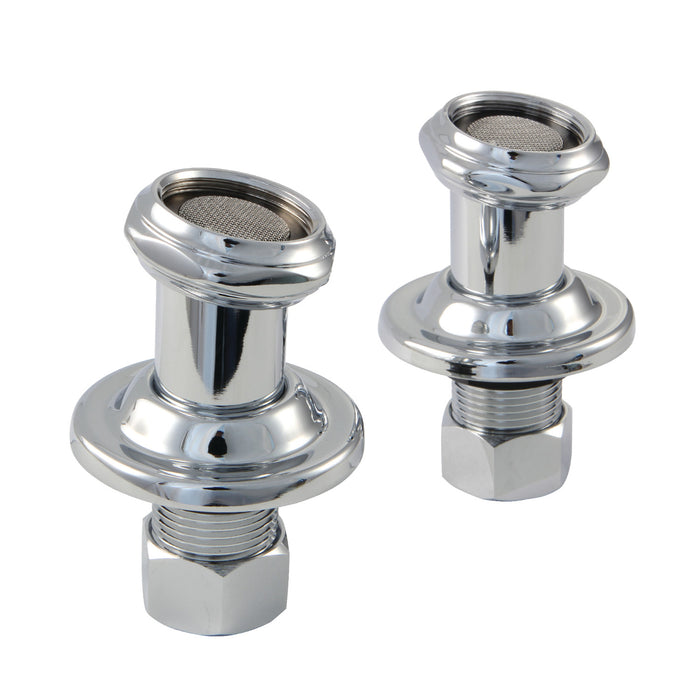 Kingston Vintage CAU4101 Tub Mount Couplers, Polished Chrome