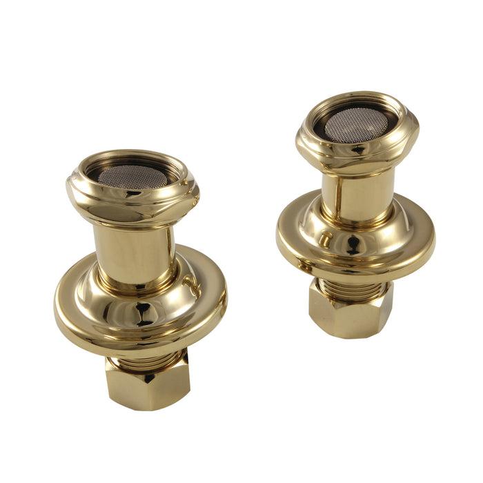 Kingston Vintage CAU4102 Tub Mount Couplers, Polished Brass