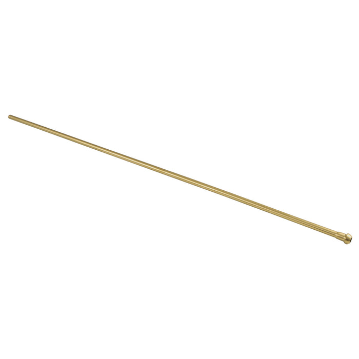 Kingston Complement CB38307 30-Inch Bullnose Bathroom Supply Line, Brushed Brass
