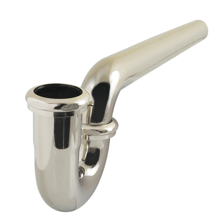 Kingston Made To Match CC1126 1-1/2 Inch Decor P-Trap without Flange, 13-1/16 Inch Length, 18 Gauge, Polished Nickel