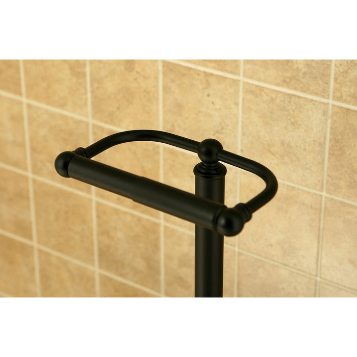 Kingston Heirloom CC2005 - Vintage Freestanding Toilet Paper Holder, Oil Rubbed Bronze