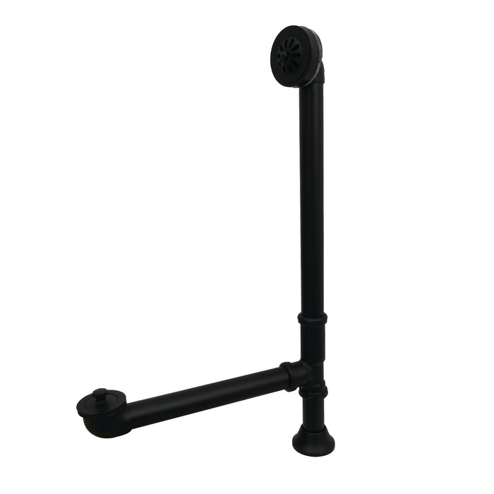 Kingston Heirloom CC2080 - Vintage Brass Lift and Turn Tub Waste and Overflow, Matte Black