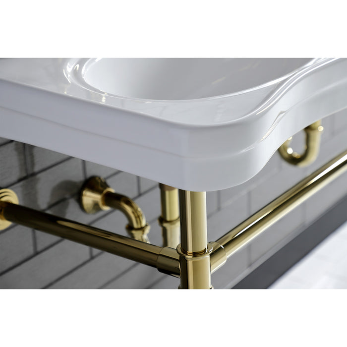Kingston Vintage CC2122 1-1/2 Inch Decor P-Trap, Polished Brass