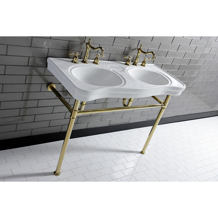 Kingston Vintage CC2122 1-1/2 Inch Decor P-Trap, Polished Brass