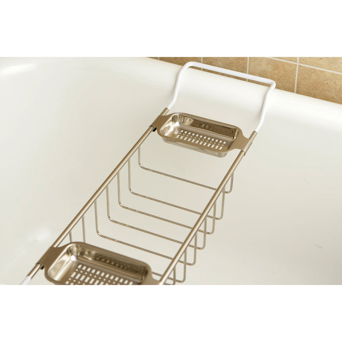 Kingston Heirloom CC2158 - Vintage Bathtub Caddy Tray, Brushed Nickel