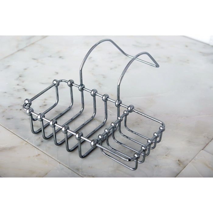 Kingston Heirloom CC2161 - Vintage 8-3/8 Inch Clawfoot Tub Hanging Soap and Sponge Holder, Polished Chrome