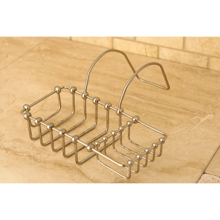 Kingston Heirloom CC2168 - Vintage 8-3/8 Inch Clawfoot Tub Hanging Soap and Sponge Holder, Brushed Nickel
