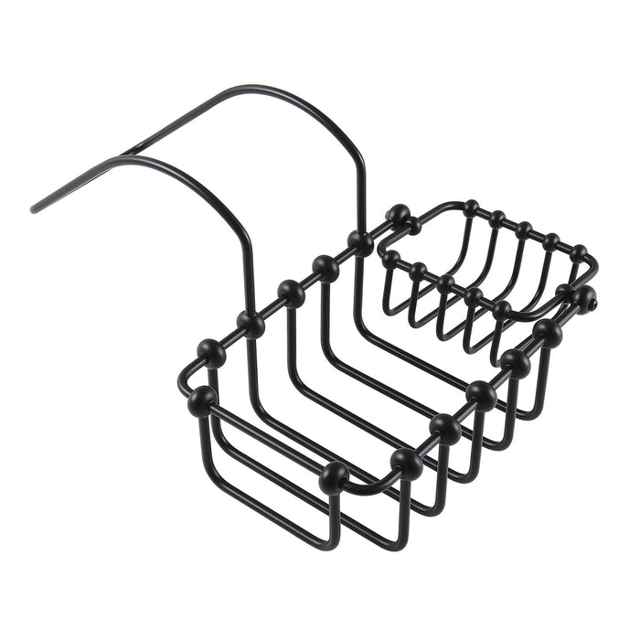 Kingston Heirloom CC2170 - Vintage 7-Inch Clawfoot Tub Hanging Soap and Sponge Holder, Matte Black