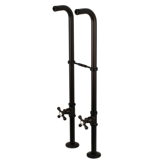 Kingston Kingston CC266S5AX Freestanding Supply Line with Stop Valve and Handle, Oil Rubbed Bronze