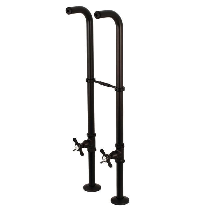 Kingston Kingston CC266S5BEX Freestanding Supply Line with Stop Valve and Handle, Oil Rubbed Bronze