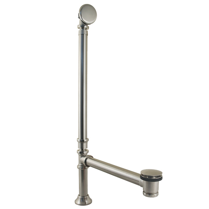 Vintage CC2718 Swivel Ball Toe Touch Tub Waste and Overflow, Brushed Nickel