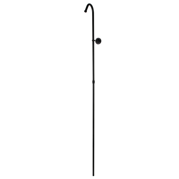 Kingston Vintage CC3160 62-Inch Shower Riser with Wall Support, Matte Black