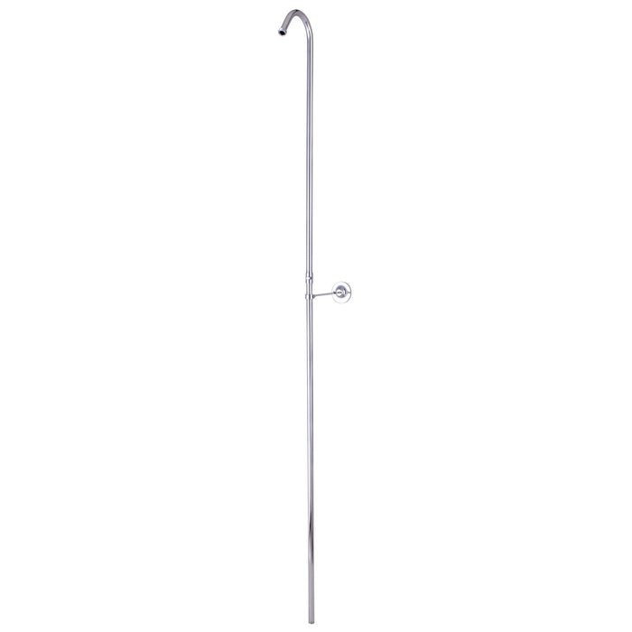 Kingston Vintage CC3161 62-Inch Shower Riser with Wall Support, Polished Chrome