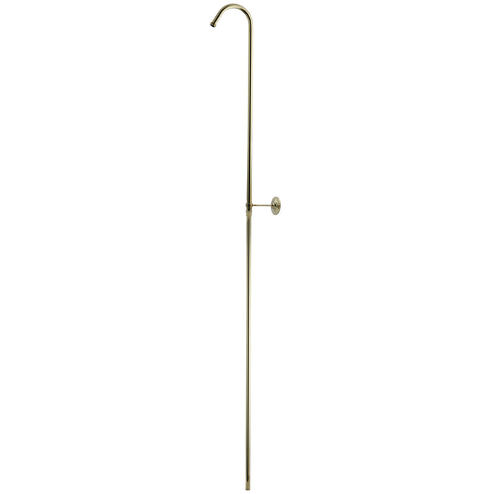 Kingston Vintage CC3162 62-Inch Shower Riser with Wall Support, Polished Brass