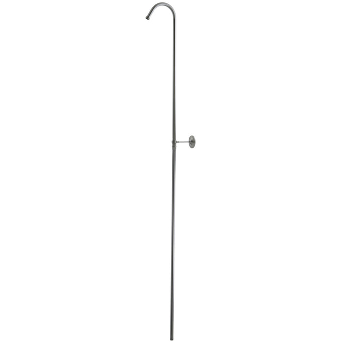 Kingston Vintage CC3168 62-Inch Shower Riser with Wall Support, Brushed Nickel