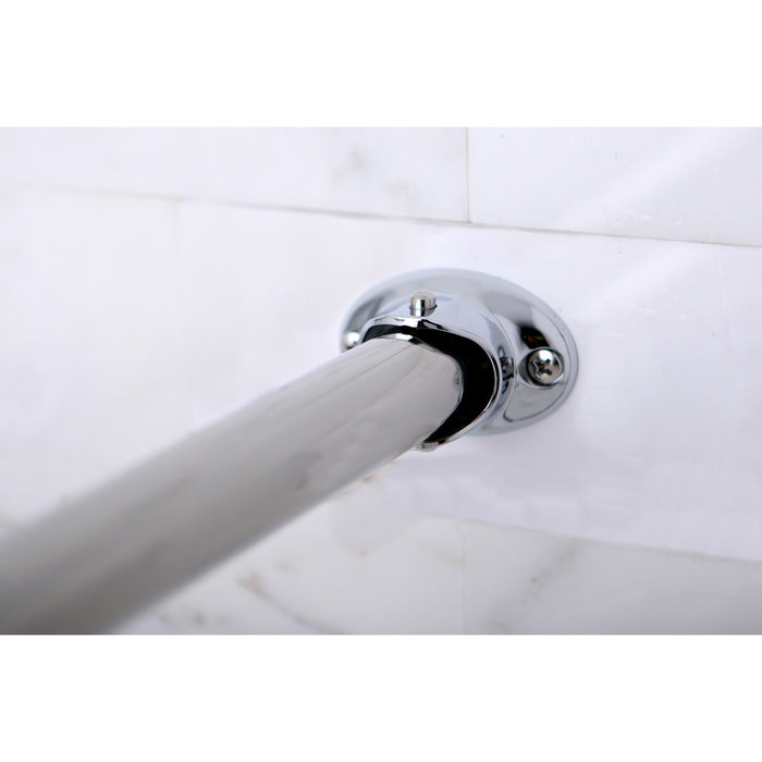 Kingston Edenscape CC3171 47-Inch to 60-Inch Adjustable Curved Shower Curtain Rod, Polished Chrome