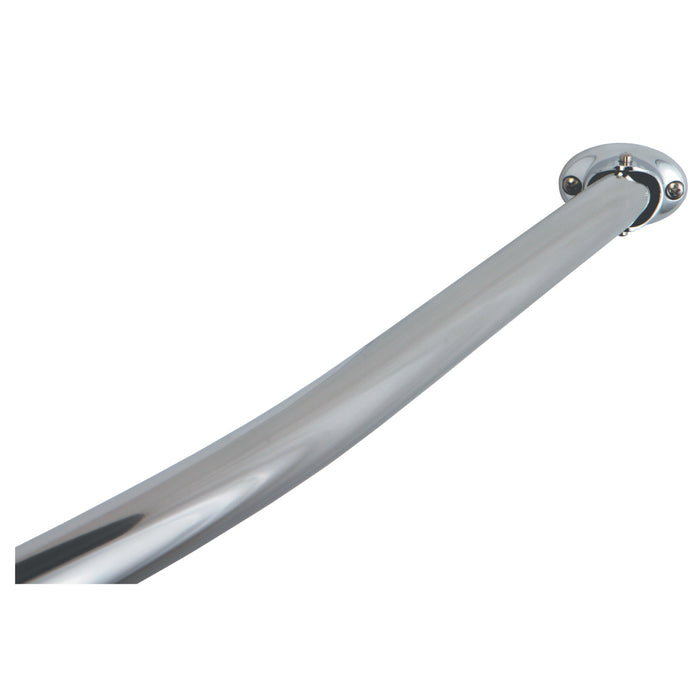 Kingston Edenscape CC3171 47-Inch to 60-Inch Adjustable Curved Shower Curtain Rod, Polished Chrome
