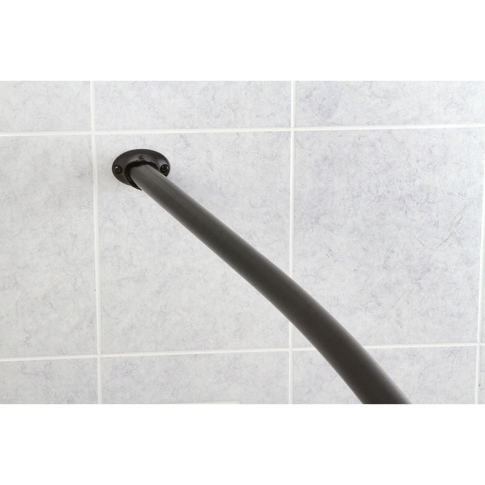 Edenscape CC3175 47-Inch to 60-Inch Adjustable Curved Shower Curtain Rod, Oil Rubbed Bronze