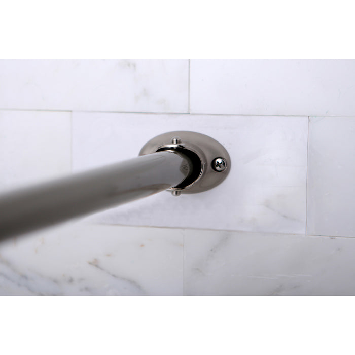 Kingston Edenscape CC3178 47-Inch to 60-Inch Adjustable Curved Shower Curtain Rod, Brushed Nickel