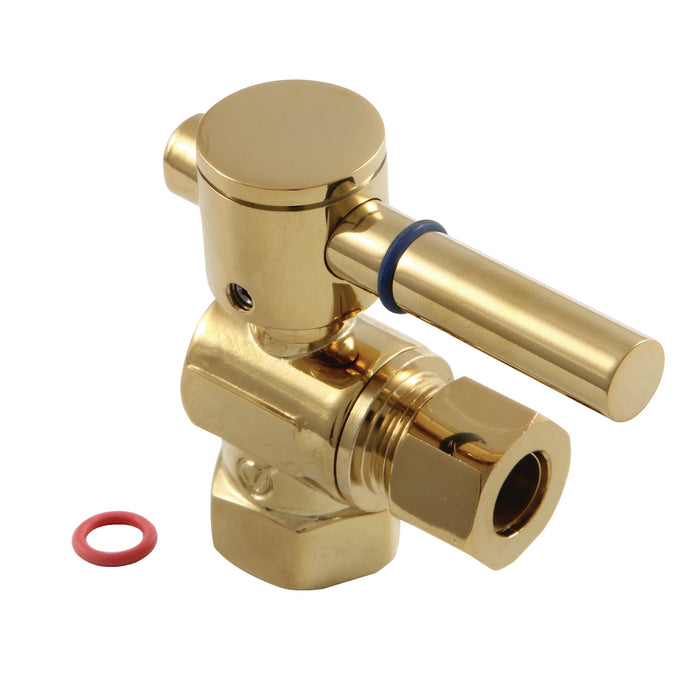 Kingston Sona CC33102DL - Concord 3/8-Inch FIP x 3/8-Inch O.D. Comp Quarter-Turn Angle Shut-Off Valve, Polished Brass