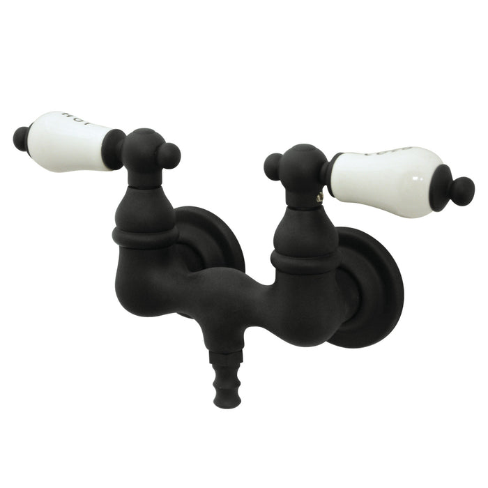 Kingston Heirloom CC33T5 - Vintage Two-Handle 2-Hole Tub Wall Mount Tub Faucet, Oil Rubbed Bronze